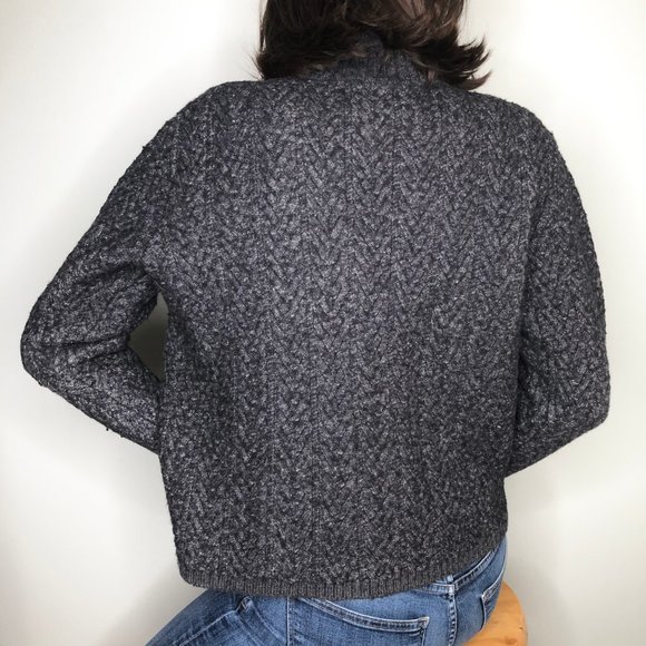 Vintage Alpca Wool Blend Turtleneck Knit Sweater - Picture 3 of 4